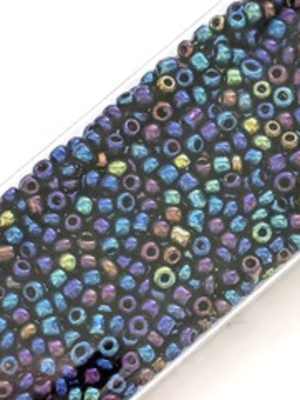 As Low As $2 Tubed 2mm Blue Iris Seed Beads 12/0 35g